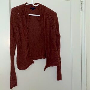 Gap brown wool & nylon cardigan size: XS